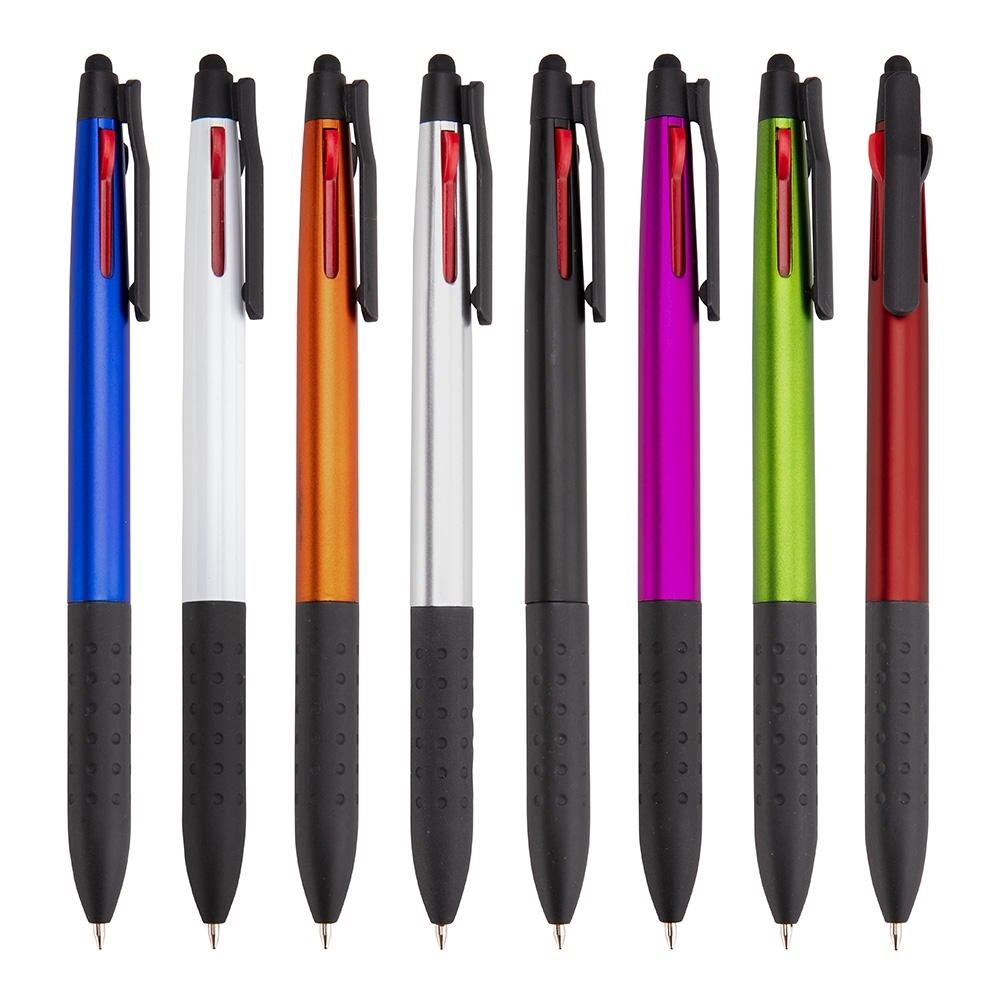 Imagem: Caneta plastico 3 em 1 Touchpersonalizada